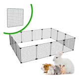 Cercado Para Hamster Mini Coelho Roedores 90x120 Espaços 2,5 Cor Branco