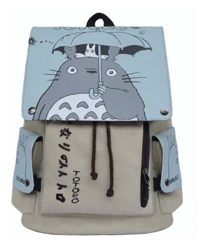 Mochila Estudiantil Totoro Con Dibujos Animados De Hayao Miy
