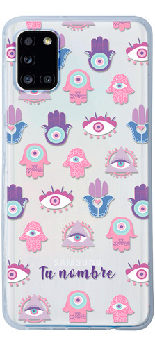 Funda Para Galaxy Ojo Turco Mano Fátima Hamsa Con Nombre