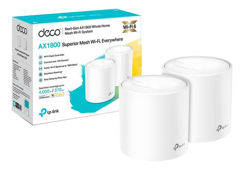 Roteador Mesh Tp-link Deco X20 Ax1800 Wi-fi 6 (2-pack)