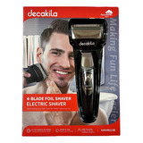 Maquina De Afeitar Electrica Recargable Decakila 4 Cuchillas