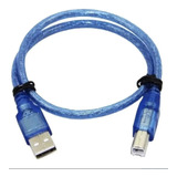 Cable Usb 2.0 Para Impresora 3 Mts Blindado Azul