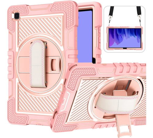 Funda Para Tablet Samsung A7 Galaxy Protector Soporte Rosa