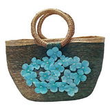 Bolsa De Mujer Para Playa De Palma Mediana 40 X 26cm