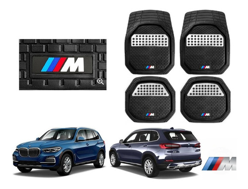 Tapetes 4pz Charola 3d Logo M-series Bmw X5 2019 A 2023