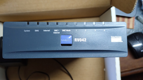 Router Dual Wan Vpn Linksys Rv-042 - 2wan+4lan 10/100 Rj45