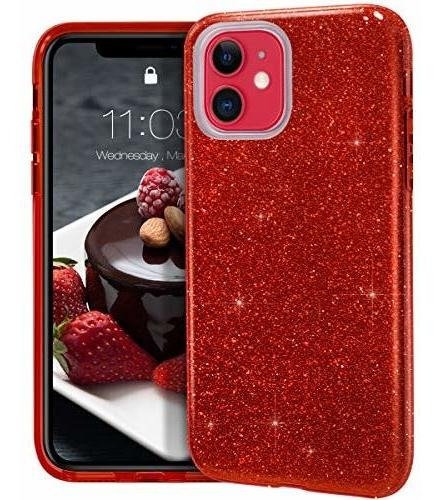 Mateprox iPhone 11 Case, Bling Sparkle Cute Girls Mujer Fund