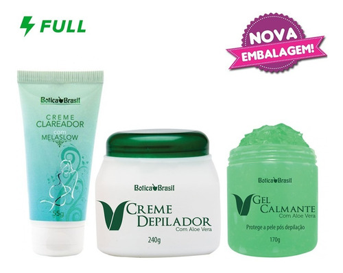 Kit Clareador Manchas Corporais + Depilador Virilhas Axilas