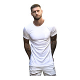 Remera De Hombre Entallada- Elastizada -modelo Pocket Blanco