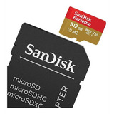 Sandisk 512gb Extreme Uhs-i Microsdxc Memory Card With Sd 