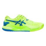 Tenis Tennis Asics Gel-resolution 9 Verde Mujer 1042a208.300