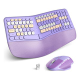 Mofii Combinación Ergonómica Teclado Y Mouse Inalámbricos, 3