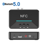 Transmissor Receptor Nfc Bluetooth 5.0 Áudio Usb C/ P2 E Rca
