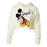 Top Crop Sudadera Personalizada Mickey Mouse Vintage 