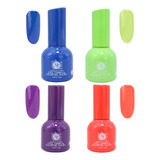 Gama 4 Geles Polish Colorful Para Uñas, Mc Nails, Color P