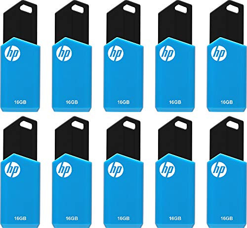 Unidad Flash Usb 2.0 Hp V150w De 16 Gb, Paquete De 10