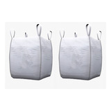 2 Big Bags P/ Ensacar Reciclagem Latinhas 1000kg 1m³  