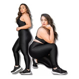 Calça Feminina Plus Size Brilhosa 3d Fitness Academia Treino