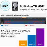 Onwote 16 Canales 4k Poe Sistema De Cámara De Seguridad 4 Tb