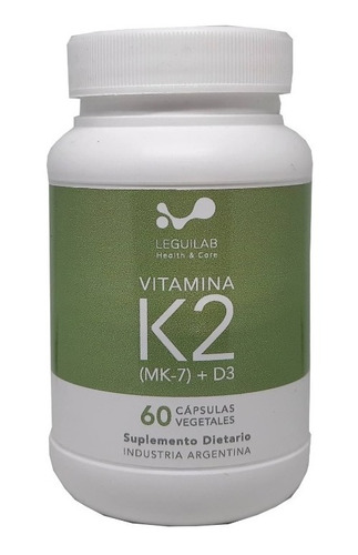 Vitamina K2 | (mk - 7) | X60 Cápsulas Veggie | Leguilab X 3u