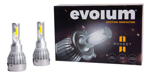 Evolum Led Kit Auxiliares Automotriz Xenon H4, 9007, 9004.