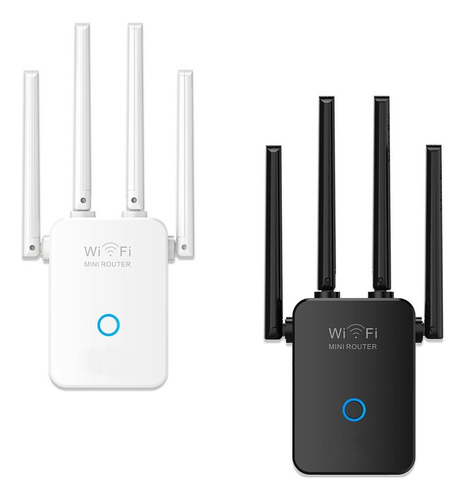 Repetidor Wifi 2.4g Amplificador Señal 1200mbps 110/230v Wps Color Blanco