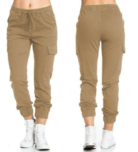 Pantalón Jogger Tipo Cargo Para Dama Herramientas Y Ocio