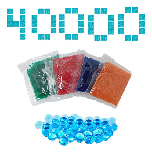 Kit 40.000 Bolinha Gel Cresce Agua Munição Armas Brinquedo