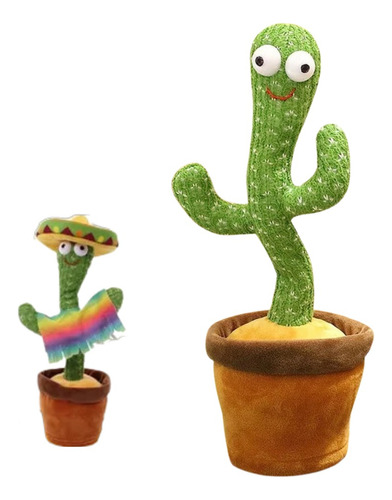 Juguete Peluche Muñeco Cactus Bailarin Mita Voz Recargable