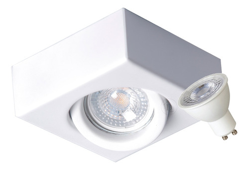 Spot Plafon Semi Embutido Cuadrado Led Deco