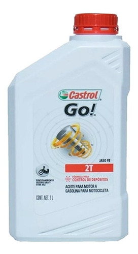 Castrol Go Aceite Moto 2t 1lt