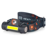 Linterna De Cabeza Casco Led Recargable 2 Focos Potente