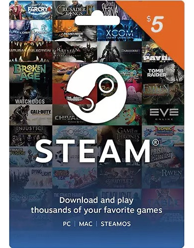 Gift Card Steam | 5 U$d Argentina