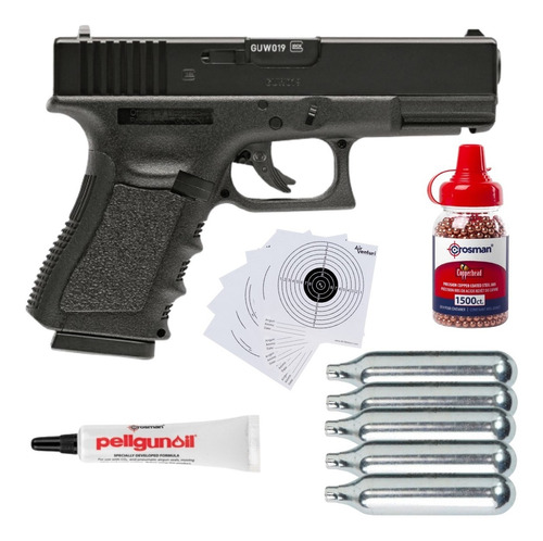 Pistola Glock 19 Gen 3 Umarex Co2 4.5mm 4pz Pxchws C