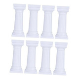 Base De Torta De Columnas Romanas, Juego De 8 Piezas, Decora