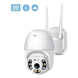 Cámara De Seguridad De 1080p 2mp Wifi Para Exteriores Color Blanco