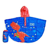 Piloto Poncho Dinosaurio Capa De Lluvia Infantil Impermeable