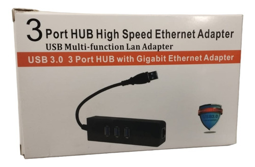 Multipuerto 3,0 Hub Adaptador Red Usb 3.0 Rj45 Ethernet Hub