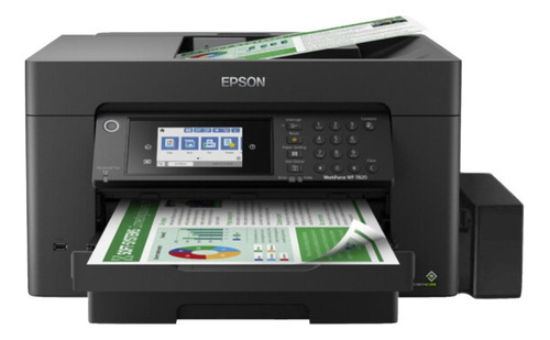 Impressora Epson Pro Wf-7820 A3+ Bulk-ink Cor Preto 110v