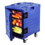 Vevor Caja De Catering Carga Aislamiento Térmico 90l Ruedas Color Azul