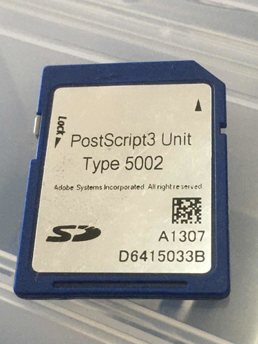 Memoria Sd Postscript 3 Unit Type 5002