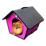 Cama Casa Para Perro Gato Pequeño Portátil Plegable Mascota