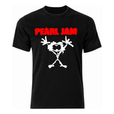 Polera Pearl Jam Rock Logo - Estampado Serigrafía