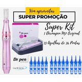 Caneta Dr Pen M7 Dermapen +13 Agulha De 36 P Sobe Desce Full