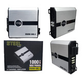 Amplificador Mini Steel Audio Snano-500.4 1000w Max 4 Ch