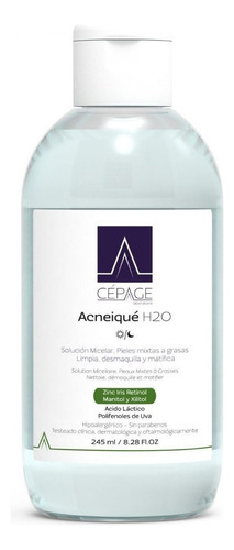 Cepage Acneique Solución Micelar H2o Piel Grasa 245 Ml