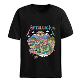 Camisa Camiseta Metallica Arte Desenho Solomoun Rock N Roll