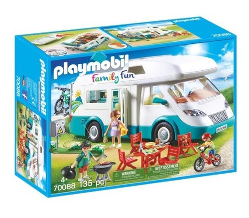 Vehiculo Playmobil Family Fun 70088 - Caravana De Veraneo