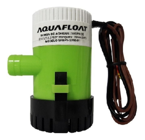 Bomba De Achique Aquafloat 750 Gph 12v Nautica Sumergible