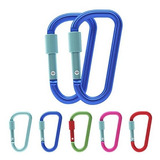 Gold Lion Gear Aluminum Carabiner D Shape Buckle Pack, Keych